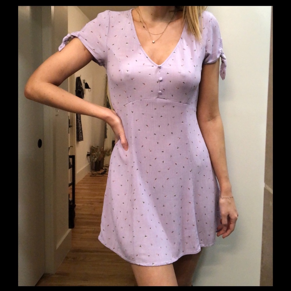 SOLD Floral lavender spring summer dress